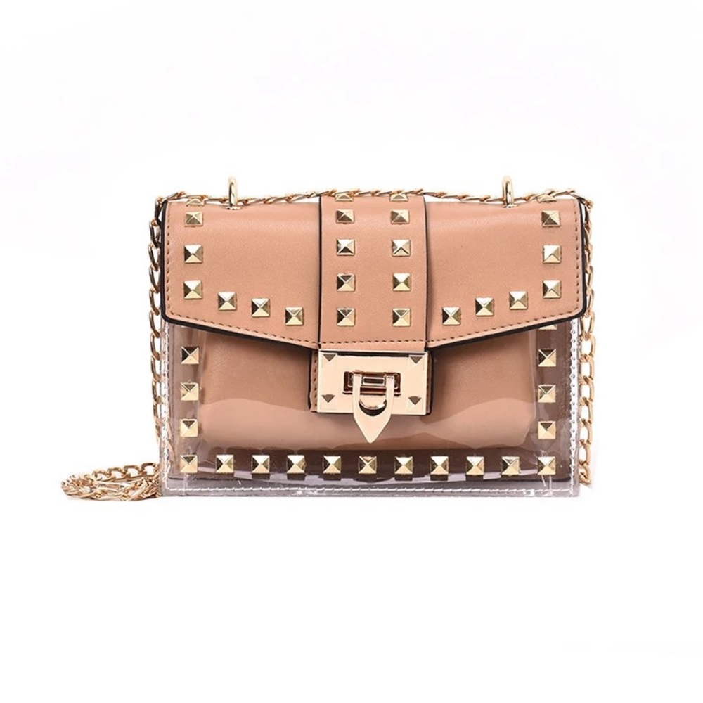 Clear, stadium approved crossbody. Transparent